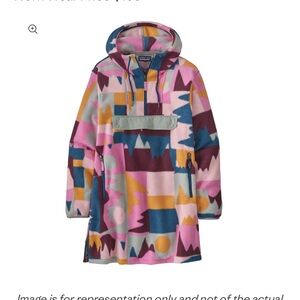RARE Patagonia Synchilla Cagoule Fleece Tunic Hoodie